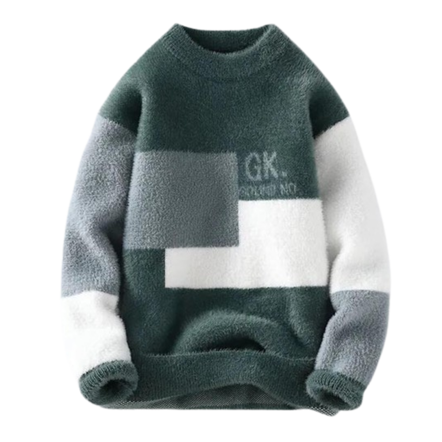 Song and Soul Crew Sweater Wool (Taupe & Army Green, M-3XL)