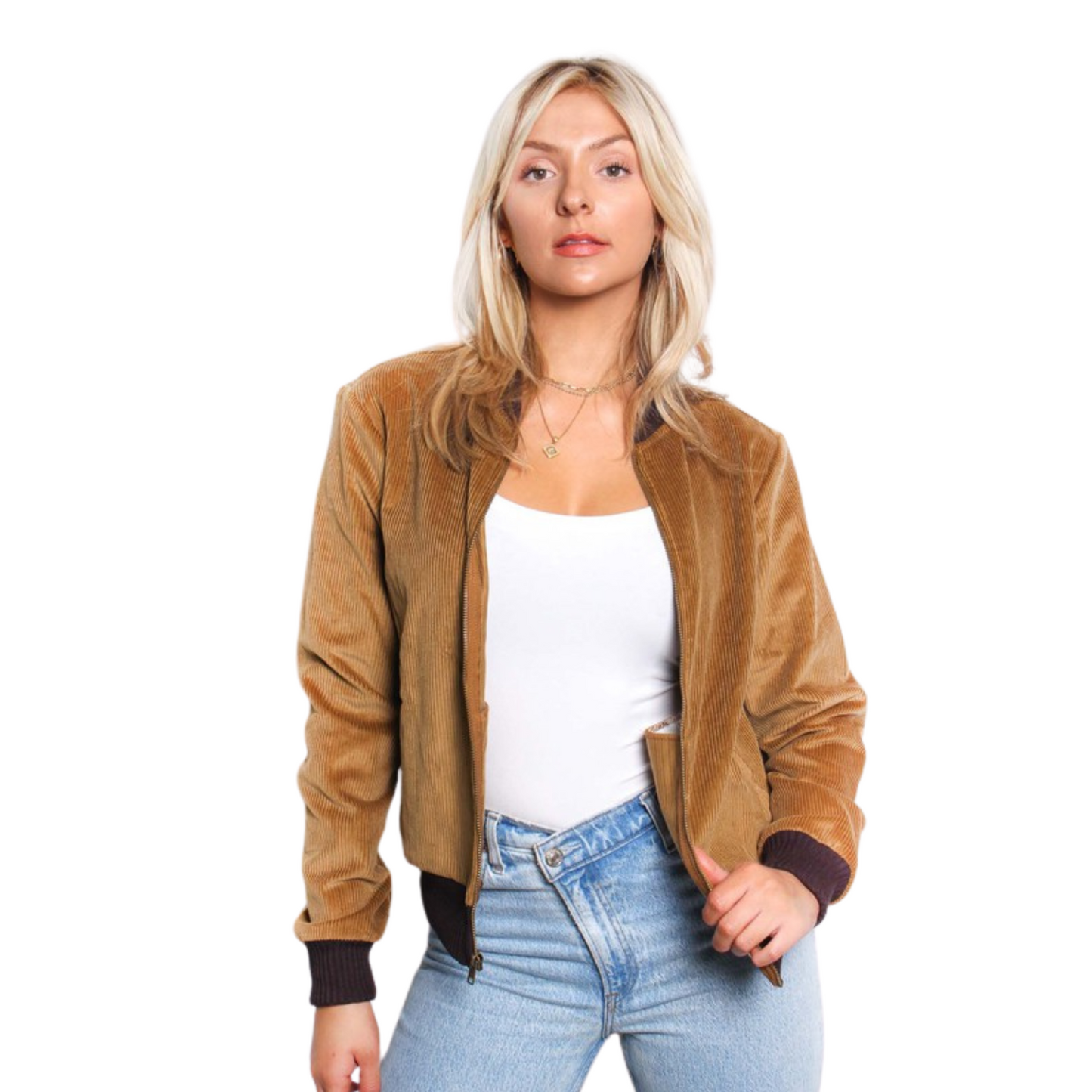 Corduroy Bomber Jacket (XS-L)