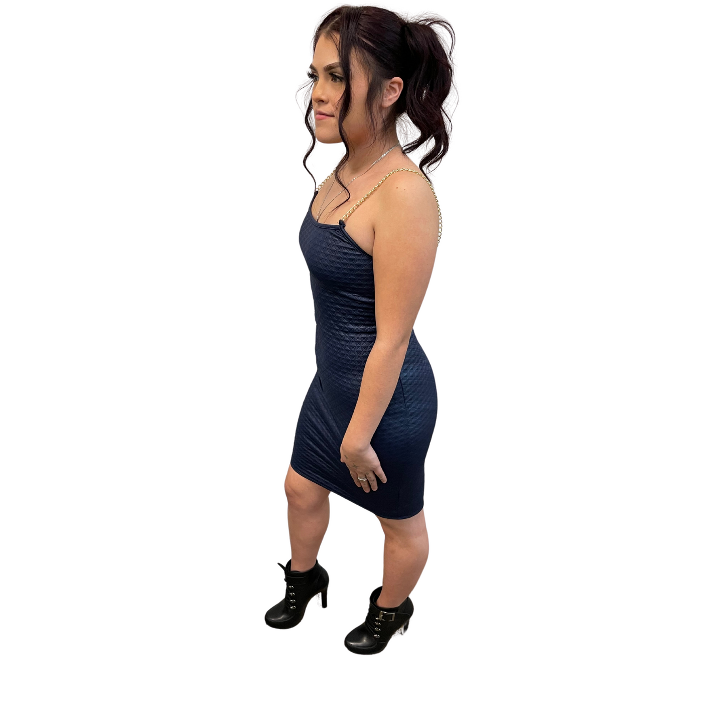 Uptown Chain Strap Dress ( S-L)