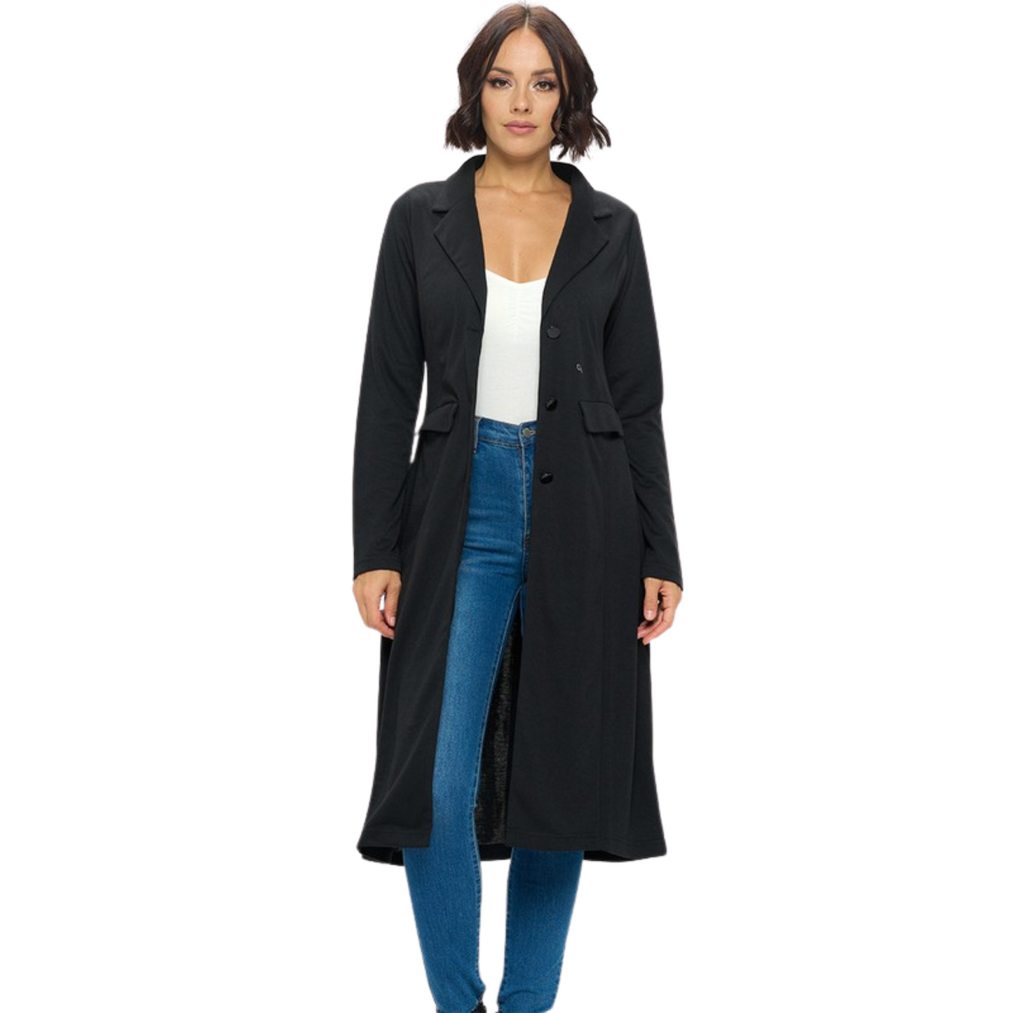 Ever B Light Weight Trench Coat Beige & Black S-L
