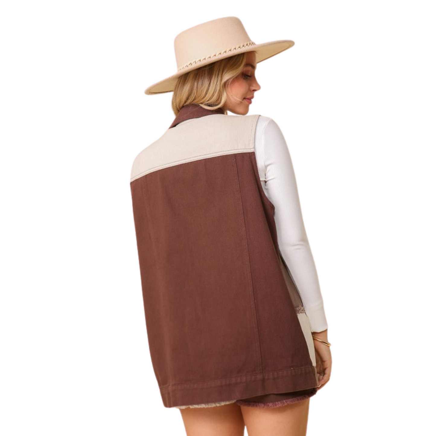 Timing Button Down Vest (S-L)