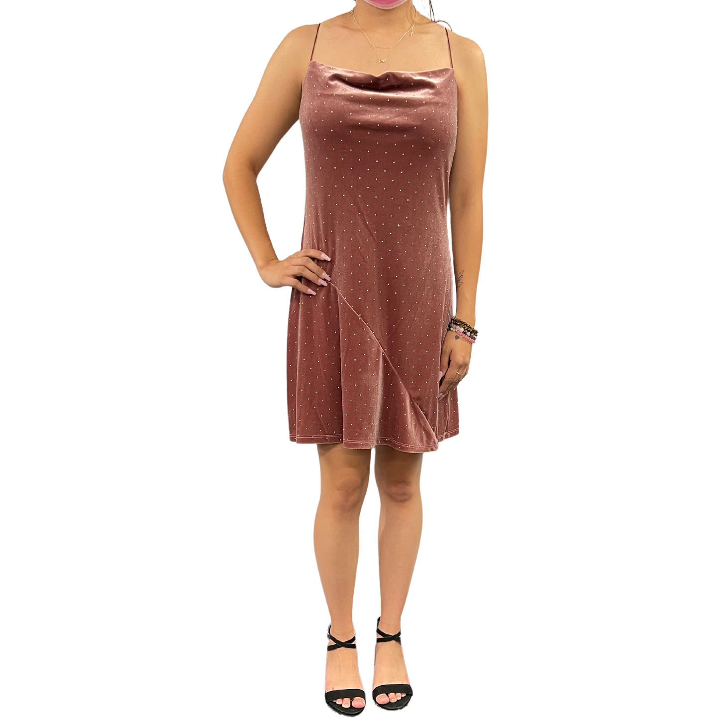 Speechless Maroon Pearl Dress (S-XL)