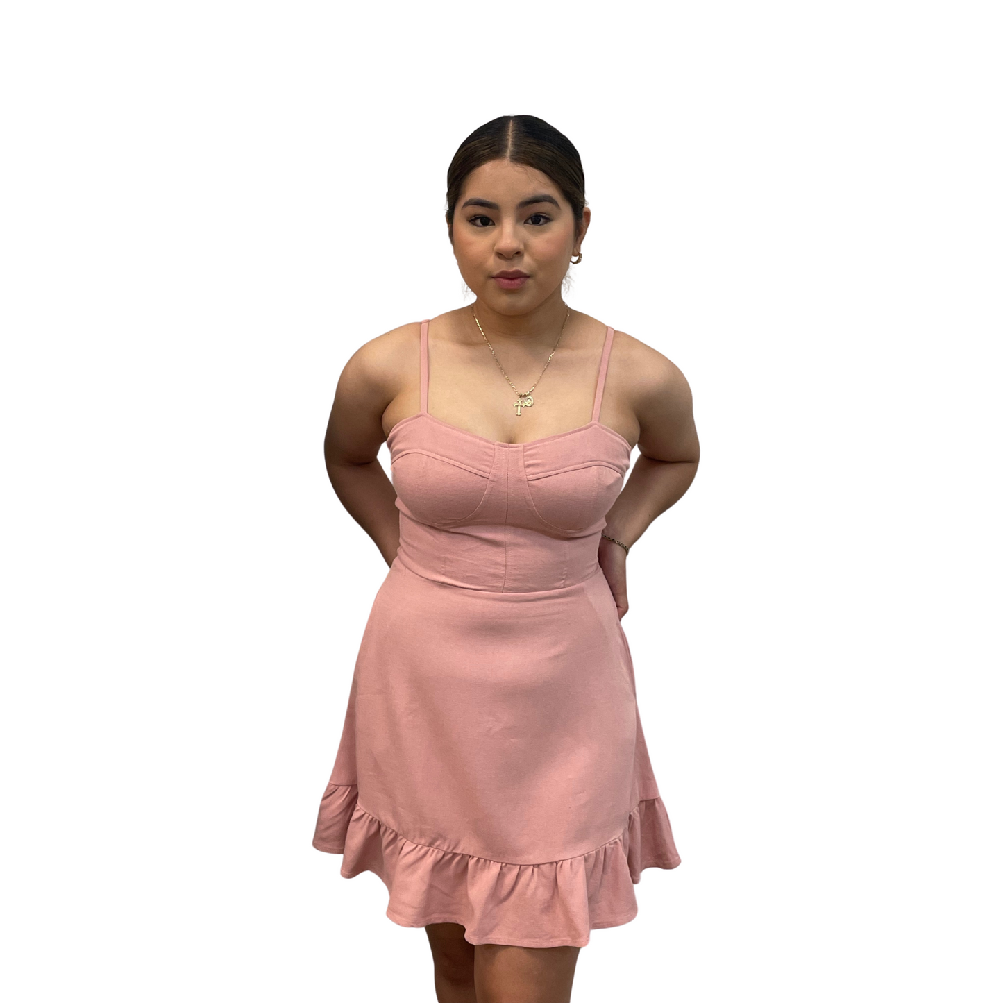 Speechless Ruffle Pink Dress (XS-2XL