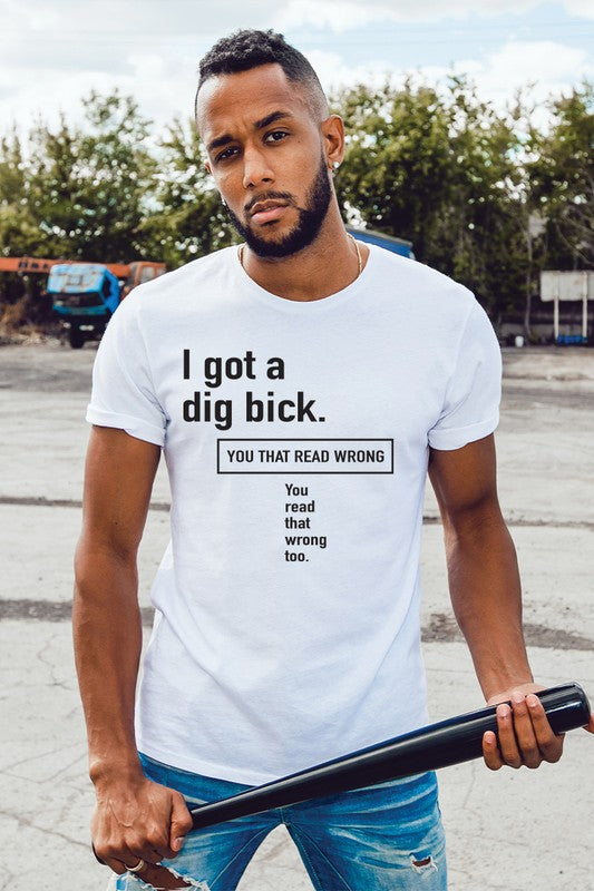 Dig Bick Tee White (S-XL)