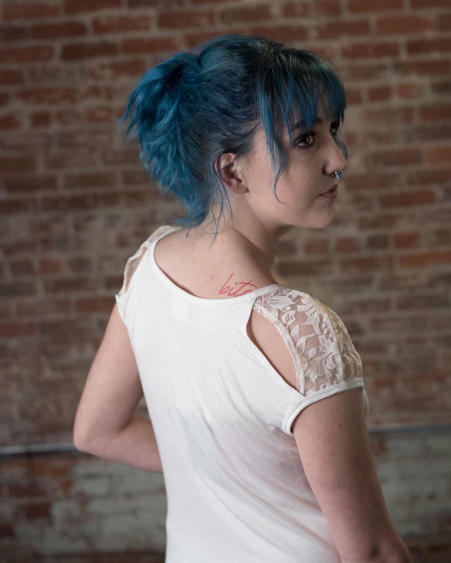 Vocal Aztec Print Top W/ Lace Sleeves (S-XL)