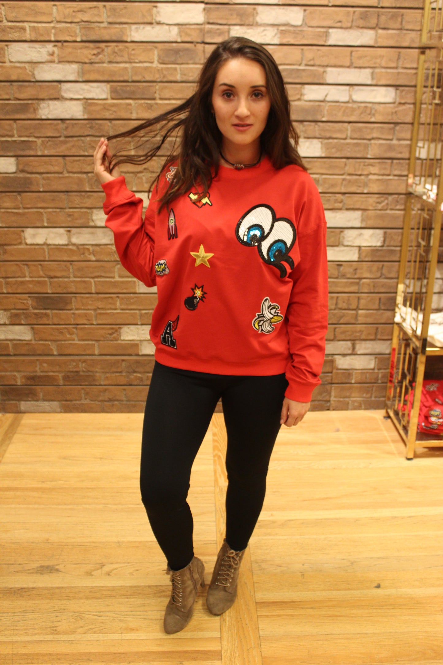 Vivilish Patch Overload Crew Sweater (XS-XL)