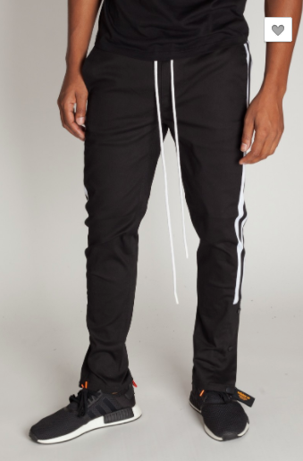 Kayden K Athletic Snap Joggers (Black or Red S-2XL)