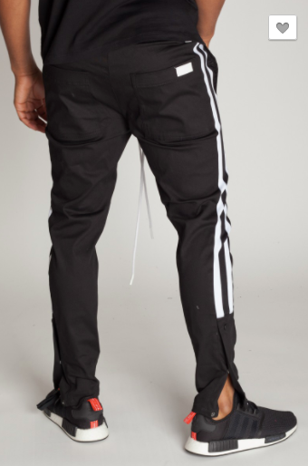 Kayden K Athletic Snap Joggers (Black or Red S-2XL)