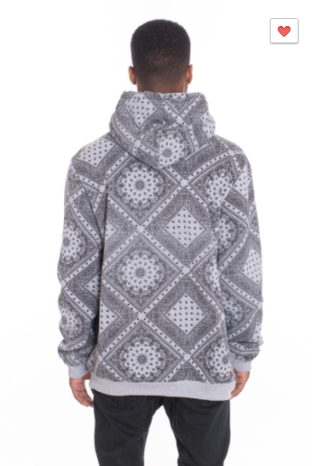 WEIV Bandana Style Hoodie W/ Faux-Fur Hood (S-2XL)