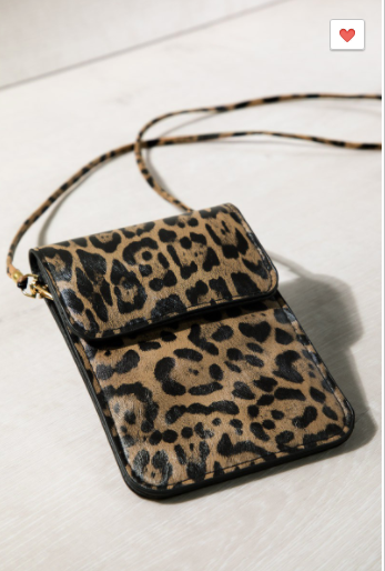 Beloved Leopard Print Cell Phone CrossBody