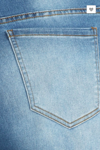 BBA High Waisted Skinny Jeans Light & Dark Wash (1XL-3XL)