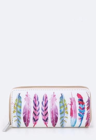 Bijorca Boho Feather Wallet