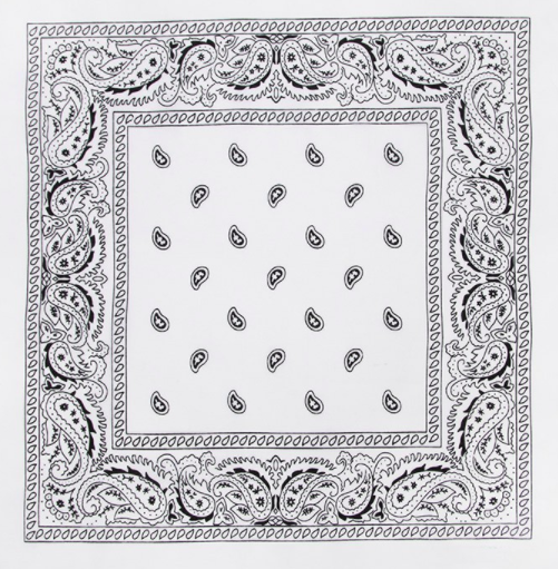 Paisley Bandana (Available in Black, Red, White, & Gray)