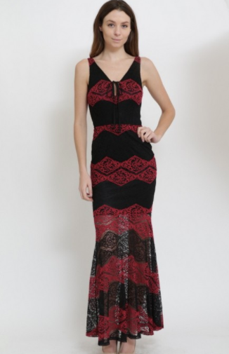 Clara Story Maxi Dress (Burgundy OR Green S-L)