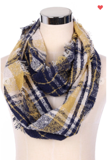Plaid Infinity Scarves (4 Different Colors!)