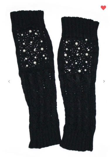 Beaded Pearl Leg Warmer / Boot Cuff (6 Different Colors!)