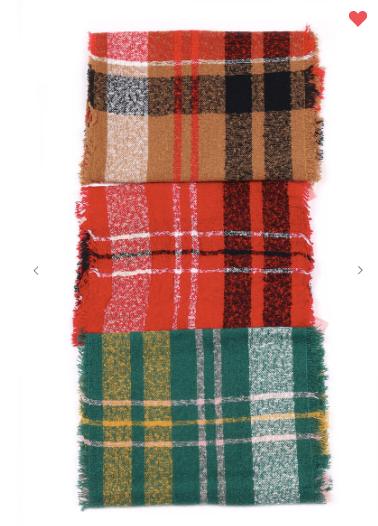 Fashion Infinity Scarf Plaid (5 Different Colors!)