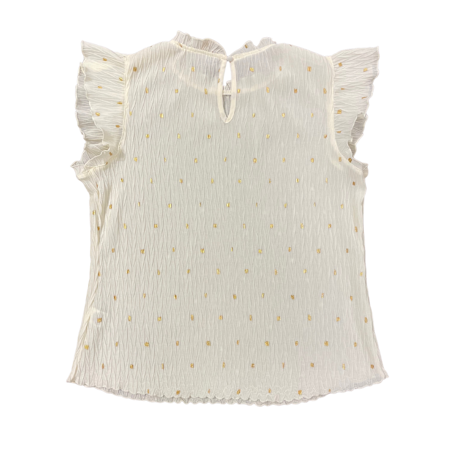 Tan & Gold Dot Blouse (S-L)