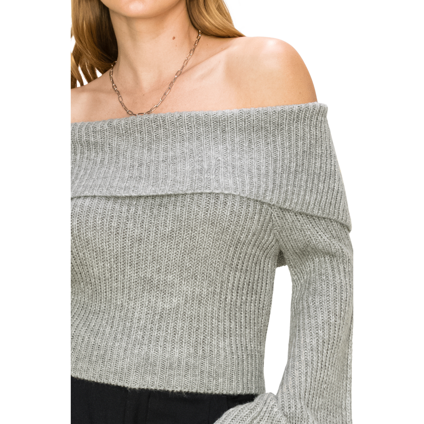 Hyfve Knit Turtle Neck Sweater W/ Bell Sleeves (3 Colors! S-L)
