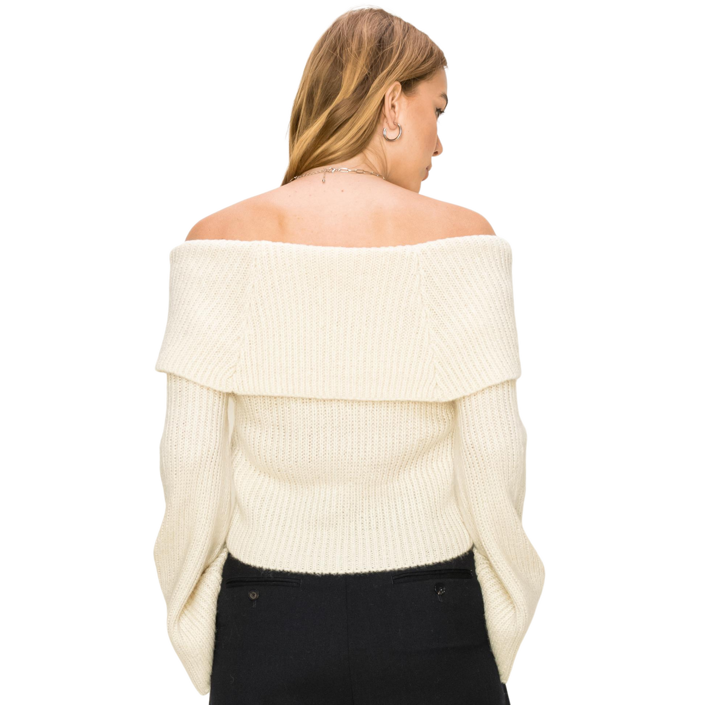 Hyfve Knit Turtle Neck Sweater W/ Bell Sleeves (3 Colors! S-L)
