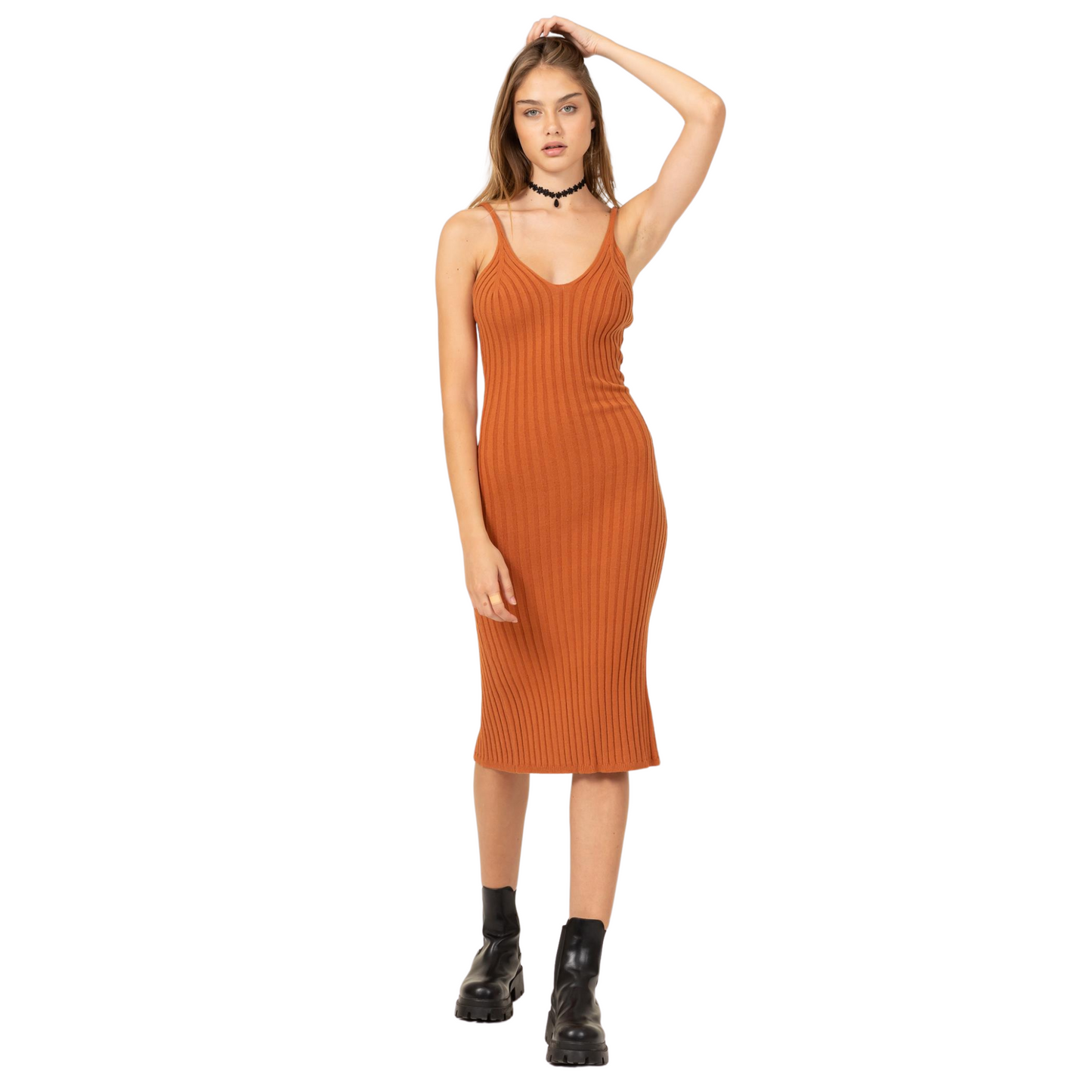 Double Zero Solid Knit Maxi Dress (2 Colors! S-L)