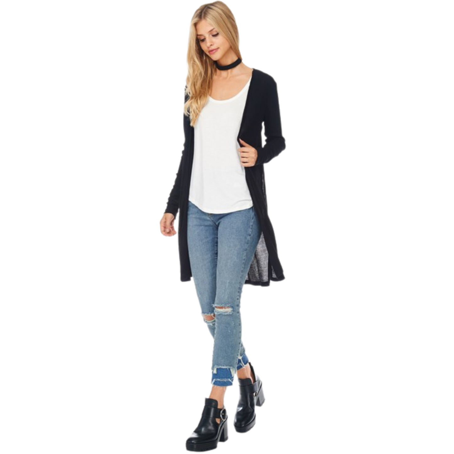 No Brand Black Cardigan (S-L)