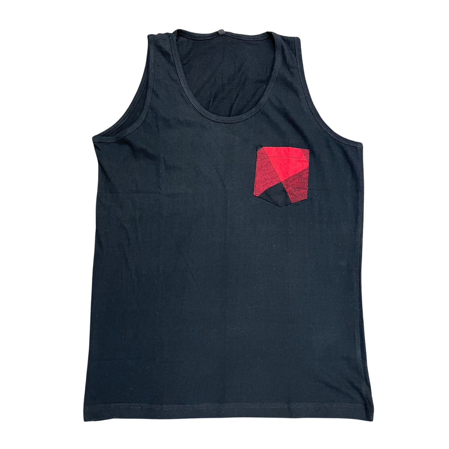 Hawks Bay Plaid Pocket Tank Top (2 Colors S-XL)