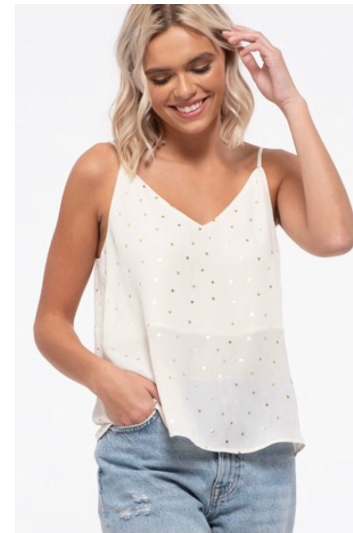 Blu Pepper Polka Dot Tank (3 Colors! S-L)