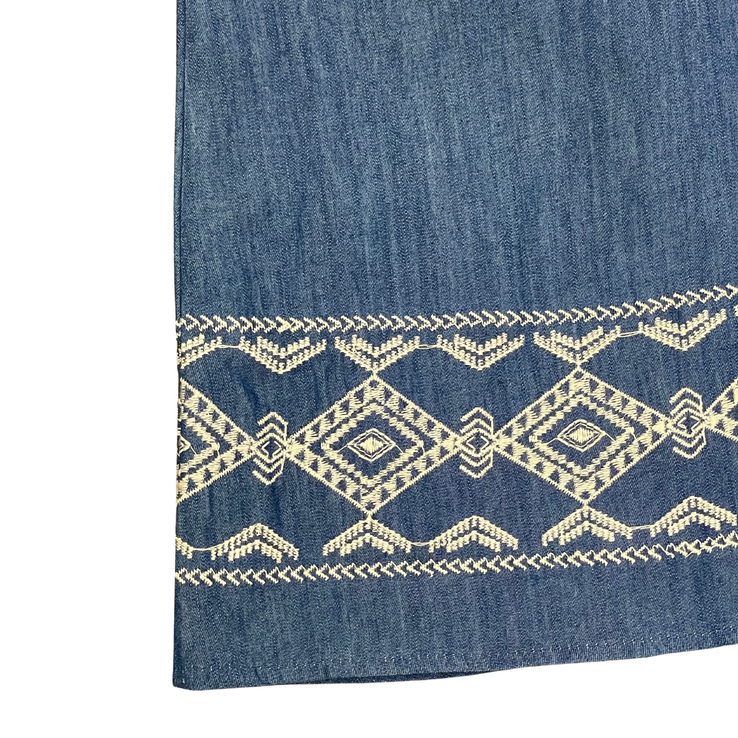 J.O.A. Tribal Embroidered Denim Dress (S-L)