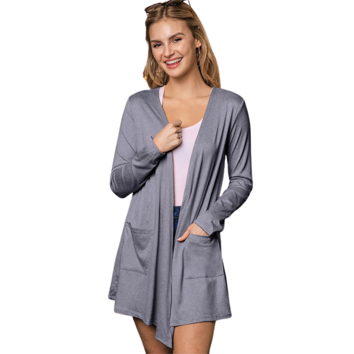 Ninexis Soft & Silky Cardigans W/ Pockets (S-XL)