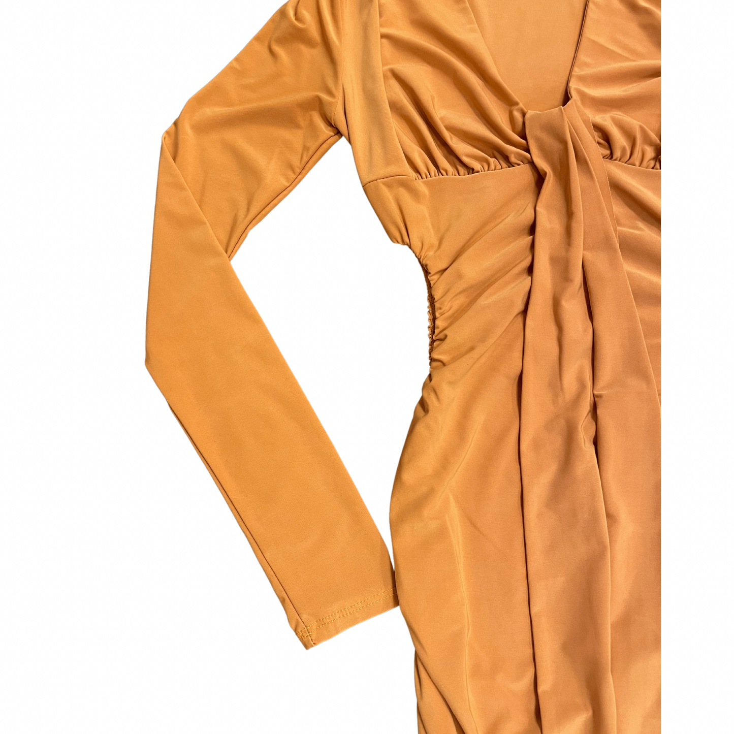 Uptown Mustard Side Cut Out Mini Dress (S-L)