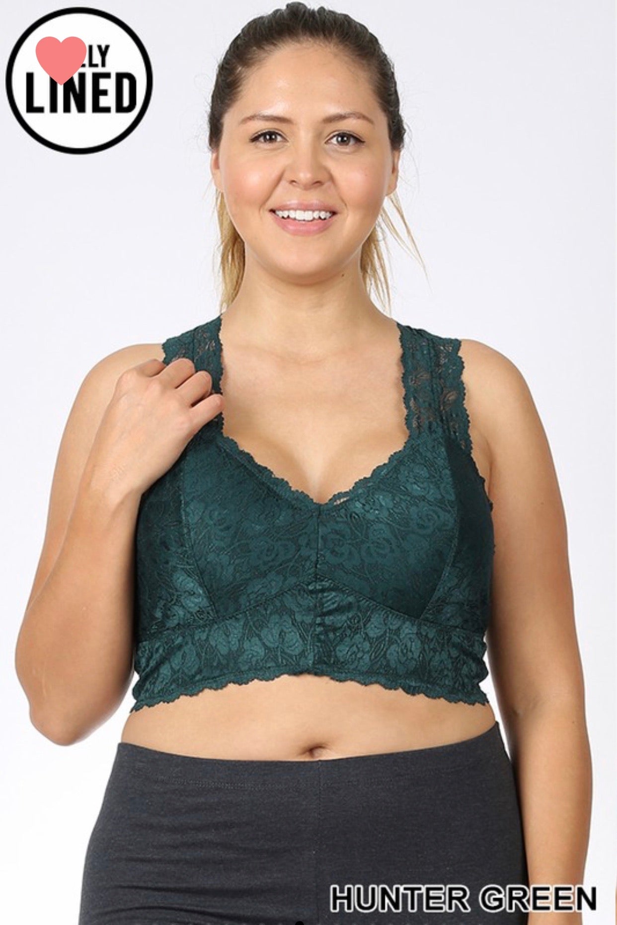 Zenana Plus Size Lace Bralette's (5 Colors! 1XL-3XL)