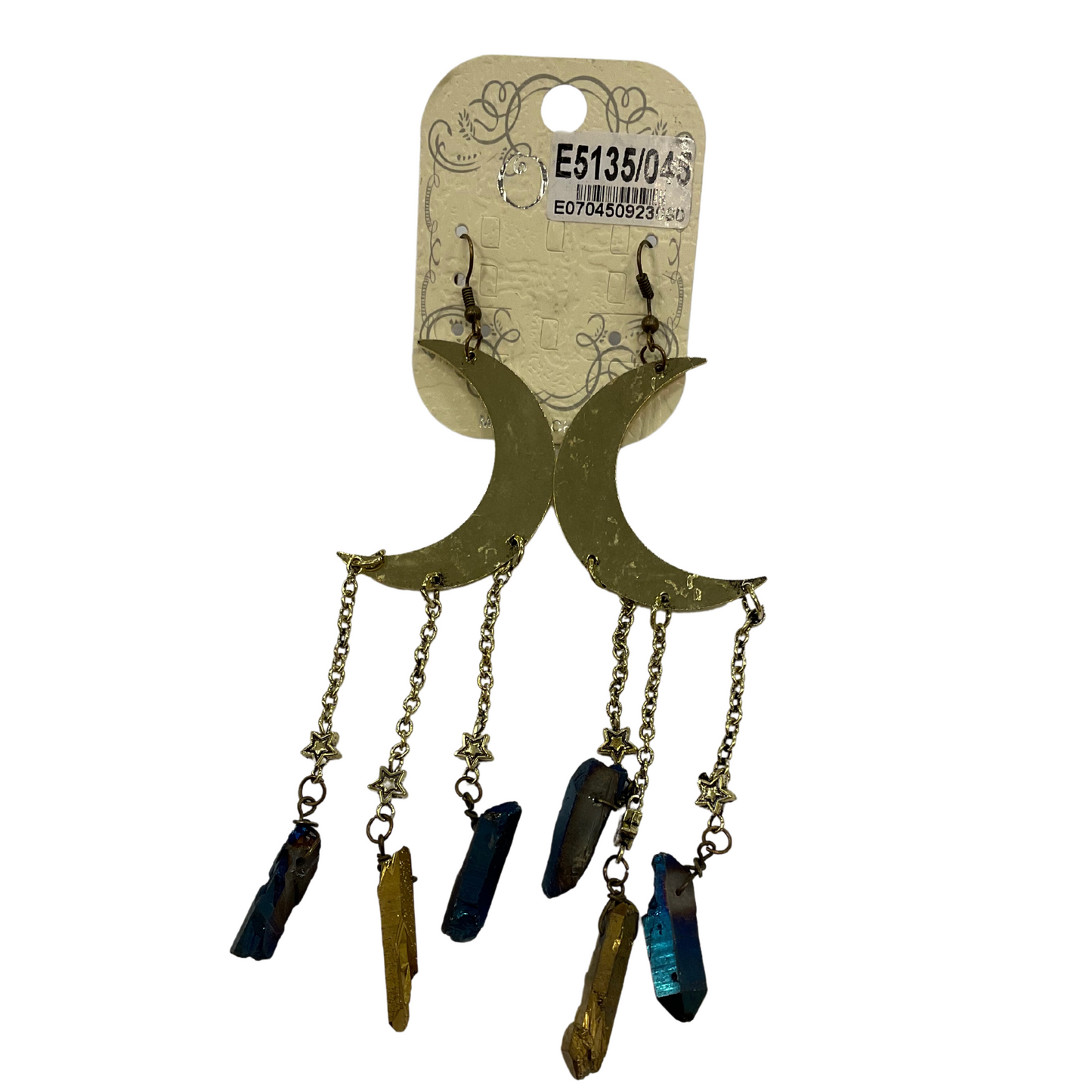 Moon & Crystal Earrings