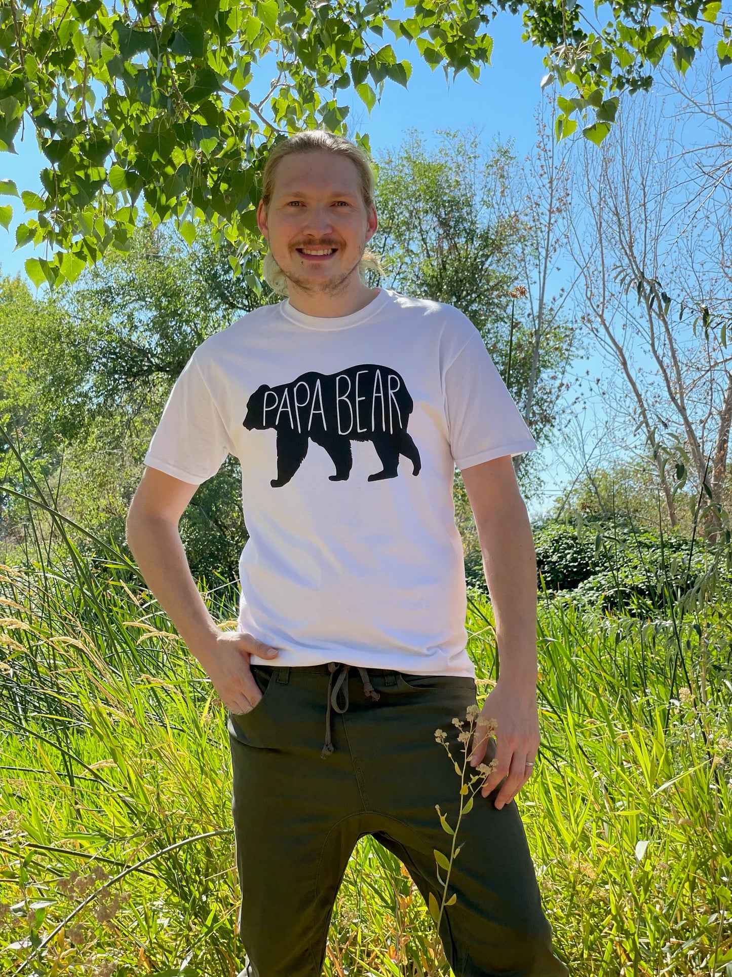 Free Culture Papa Bear Tee White (S-3XL)