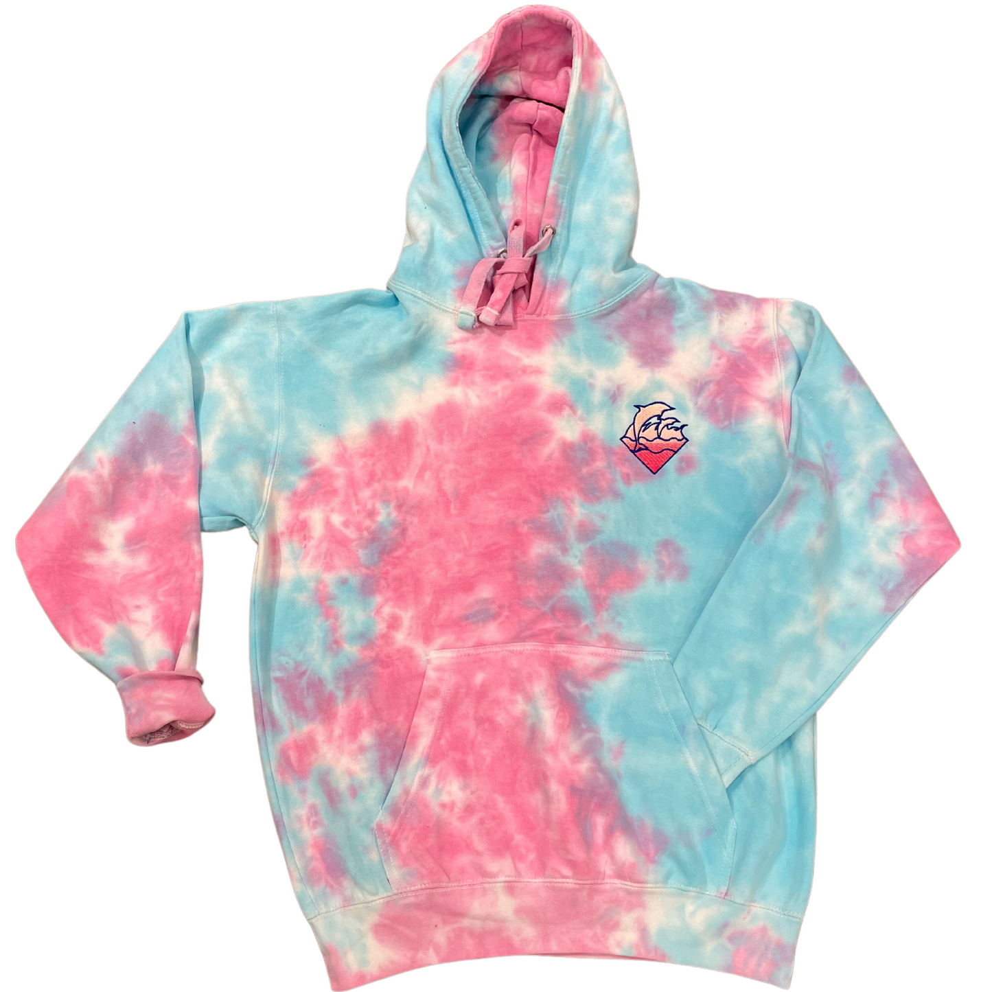 Pink Dolphin Tie Dye Hoodie (2 Colors S-2XL)