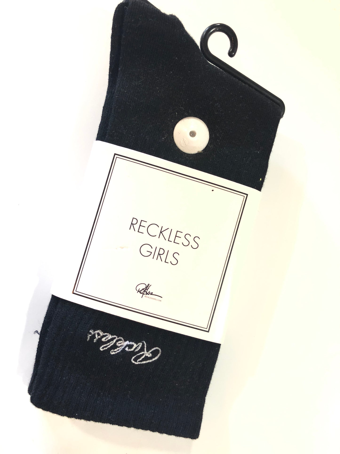 Y&R Black Crew Socks