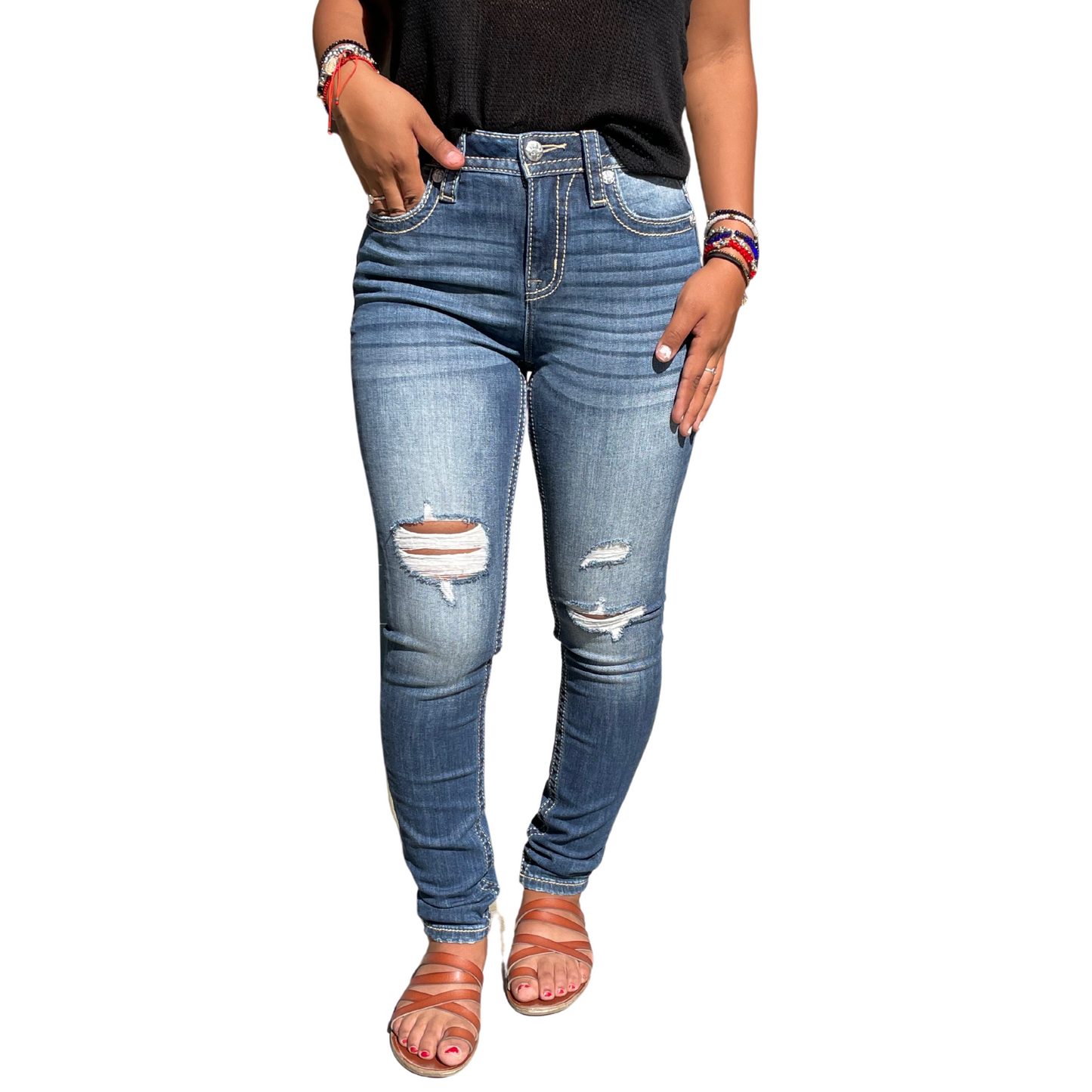 Miss Me High Rise Distressed Denim (25-34)