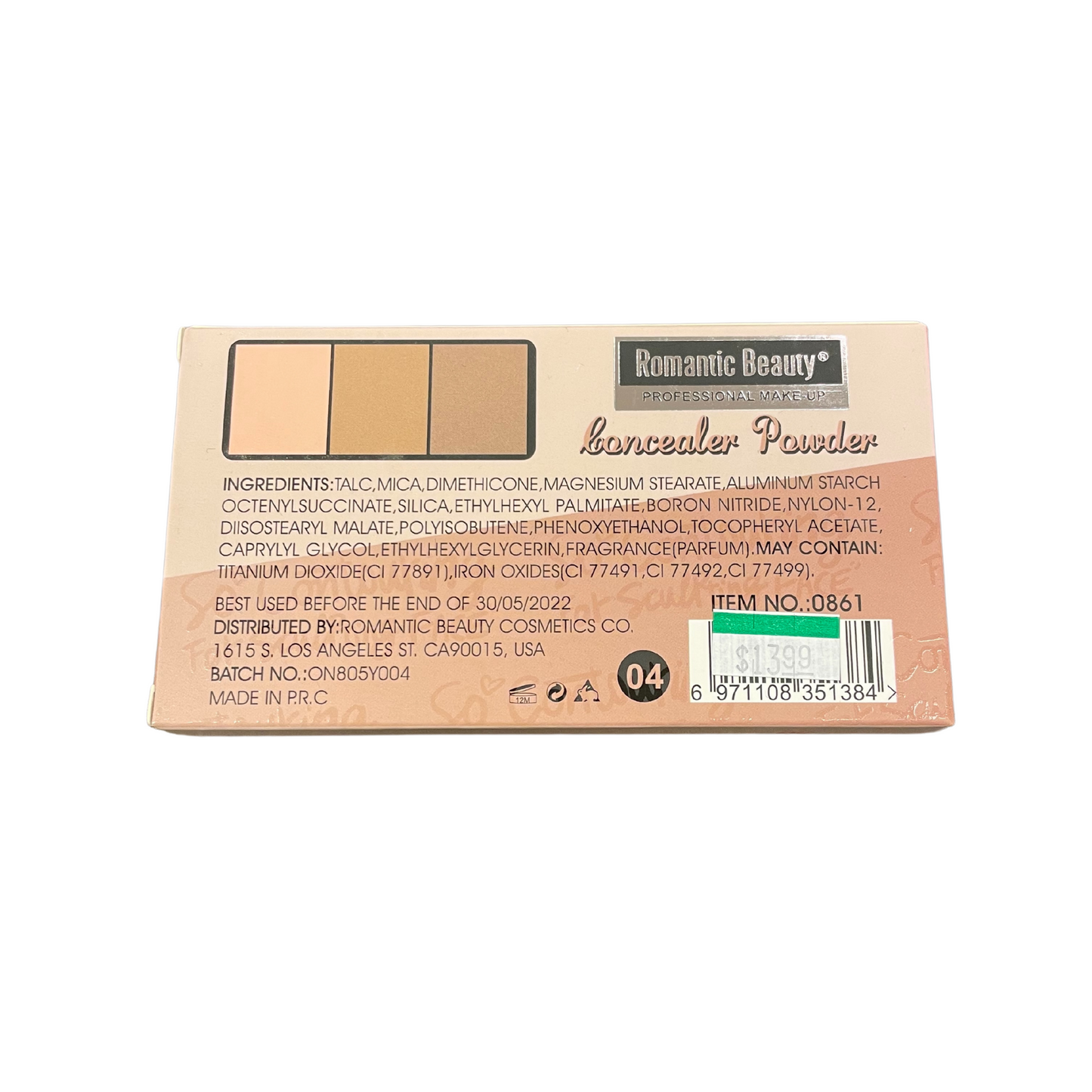 Romantic Beauty Concealer Powder (4 Different Color Palettes!)