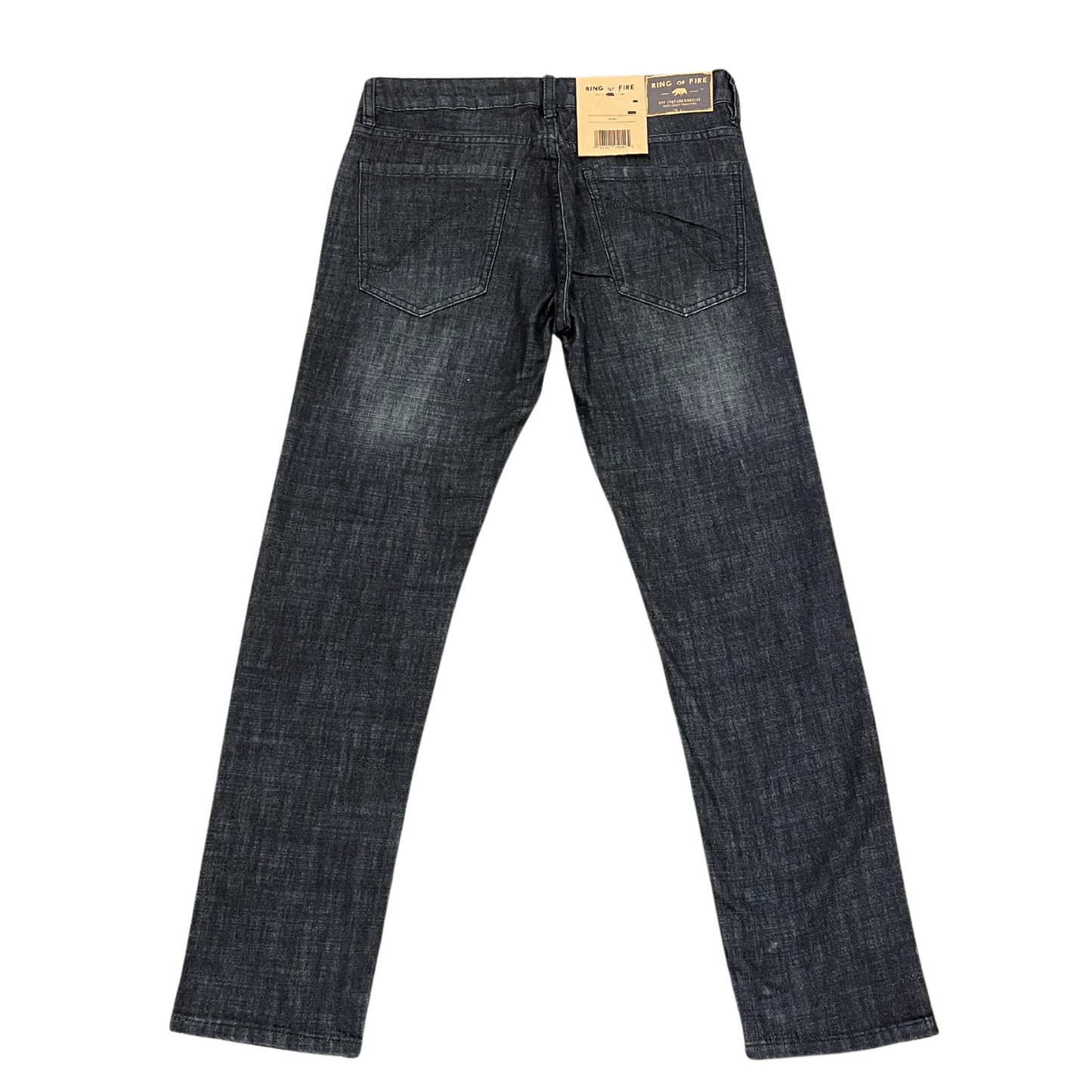 Ring of Fire Slim Denim (Gun Metal 30X30-38X32)