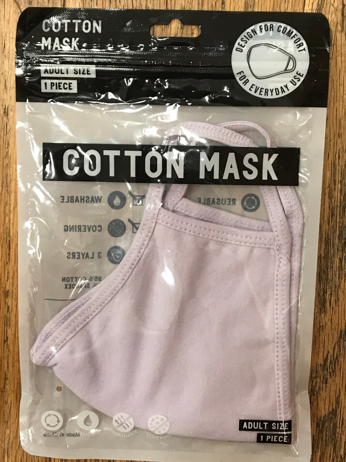 Cotton Washable & Comfy Face Masks (6 Colors!)