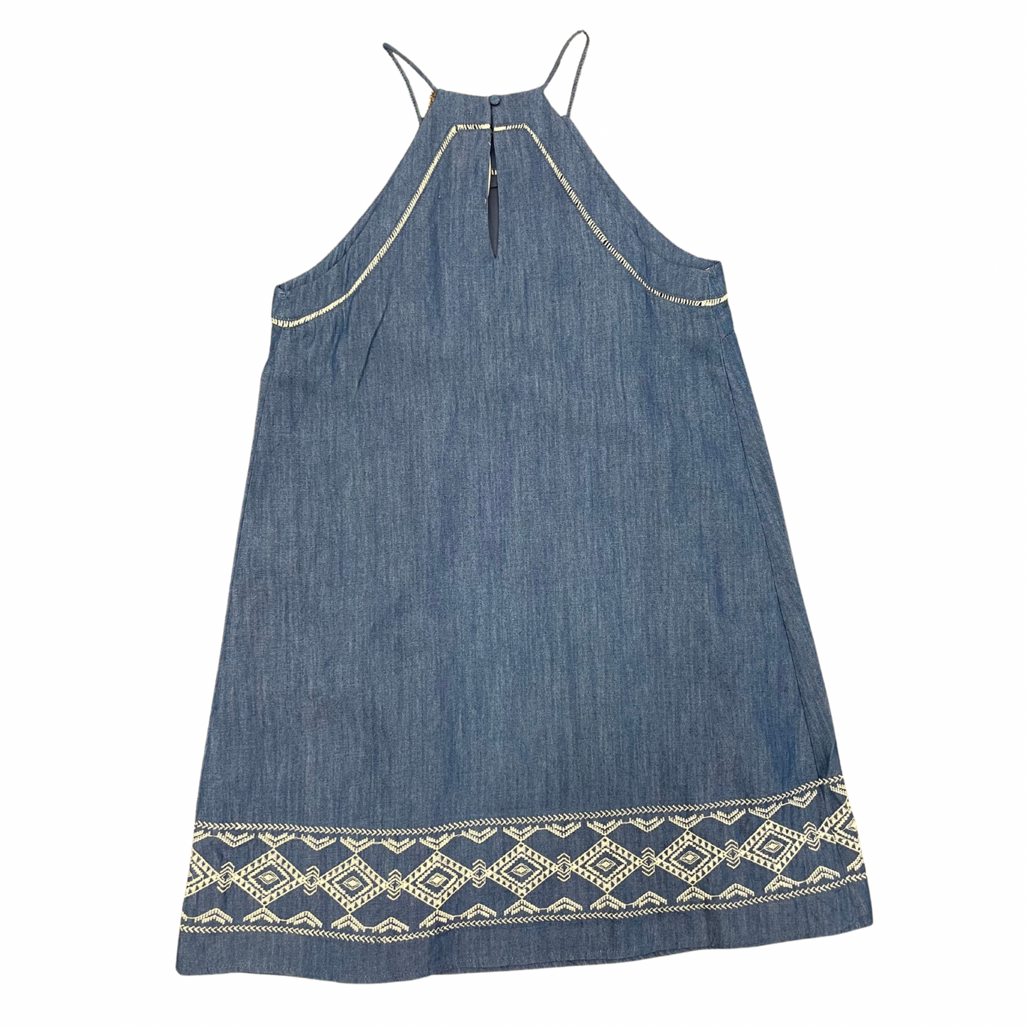 J.O.A. Tribal Embroidered Denim Dress (S-L)
