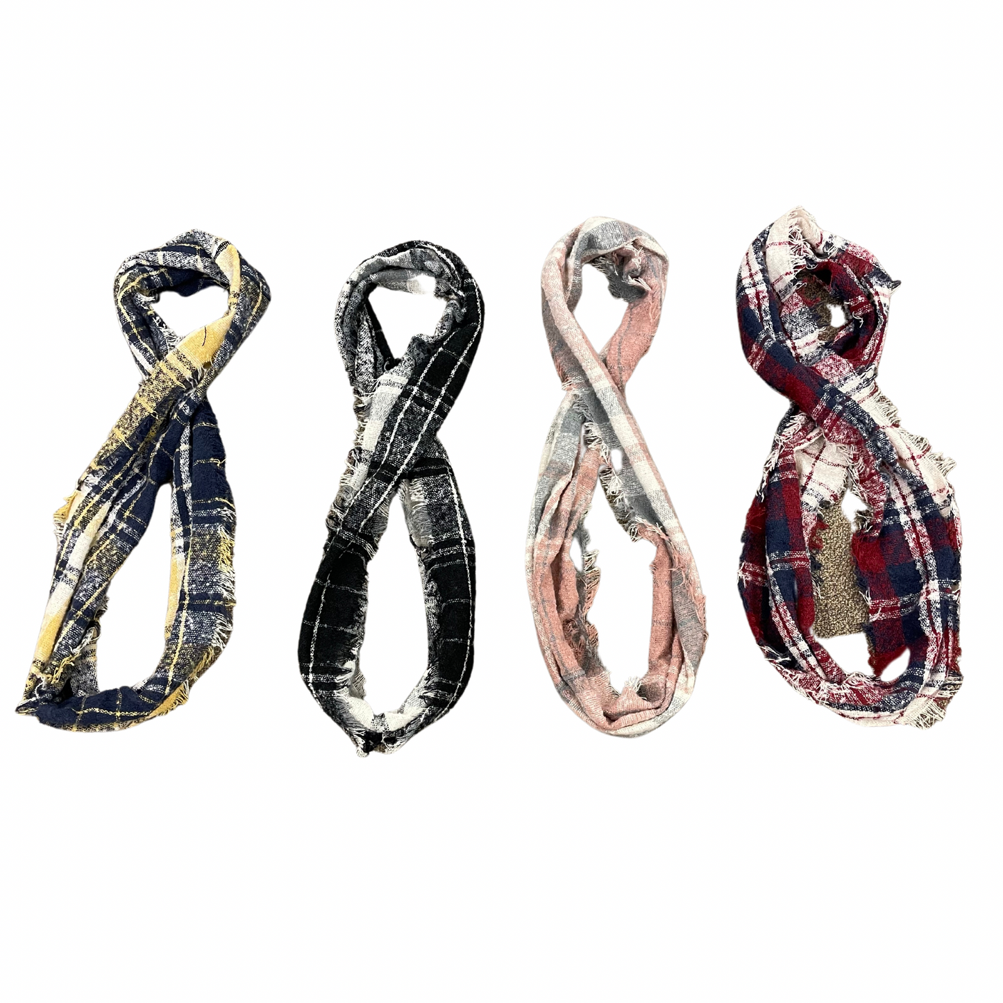 Plaid Infinity Scarves (4 Different Colors!)