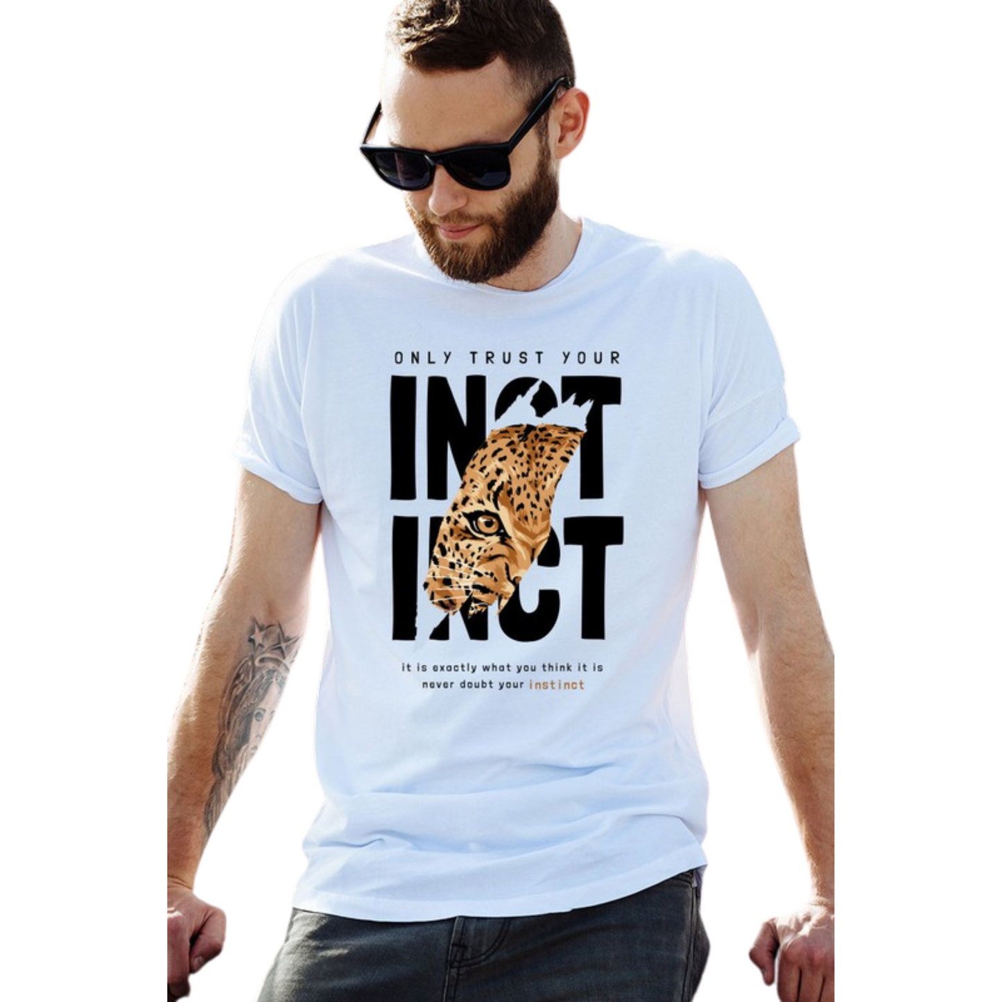 No Brand Instinct Leopard Tee (S-XL)
