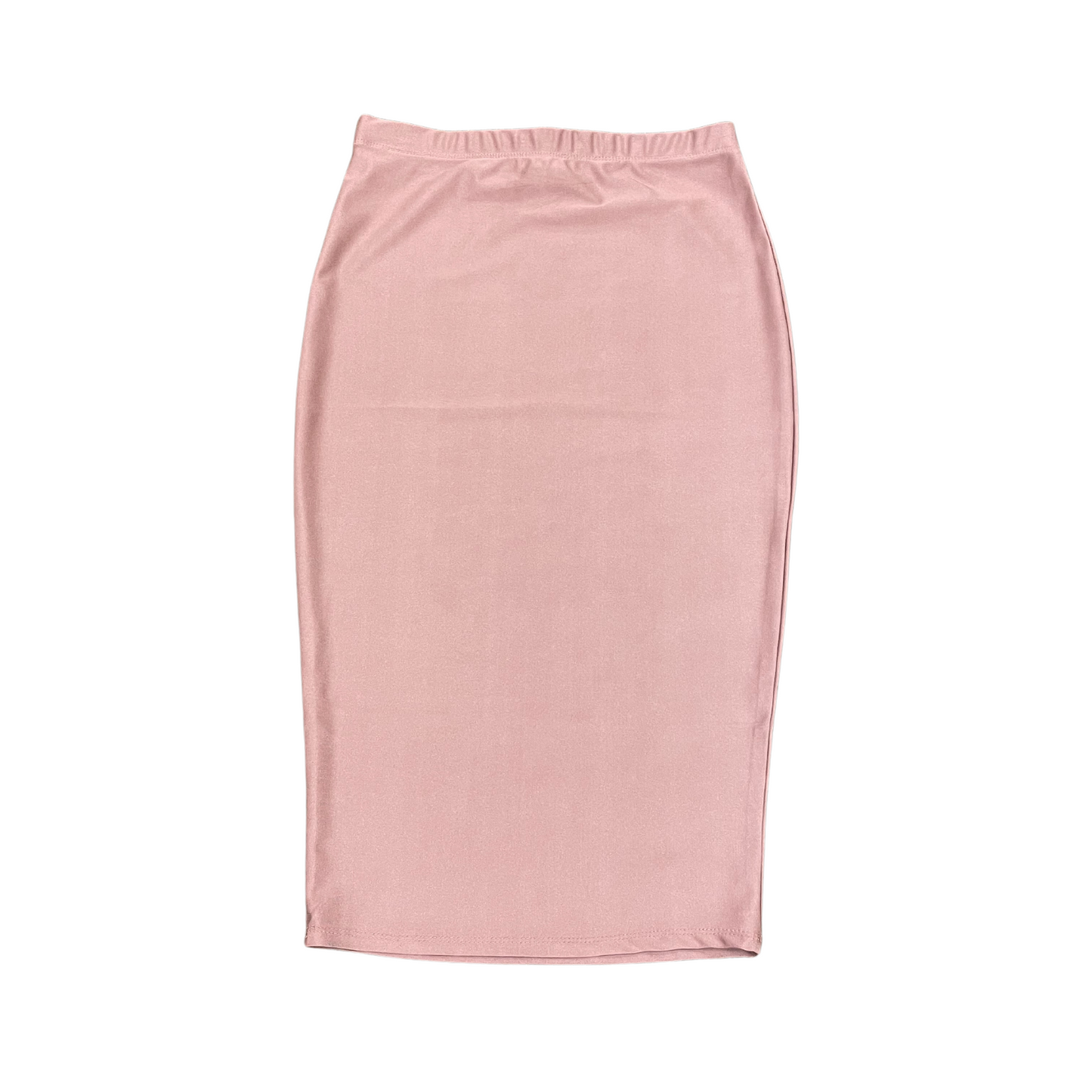 Bozzolo Long Pleather Pencil Skirt (Black or Tan S-L)