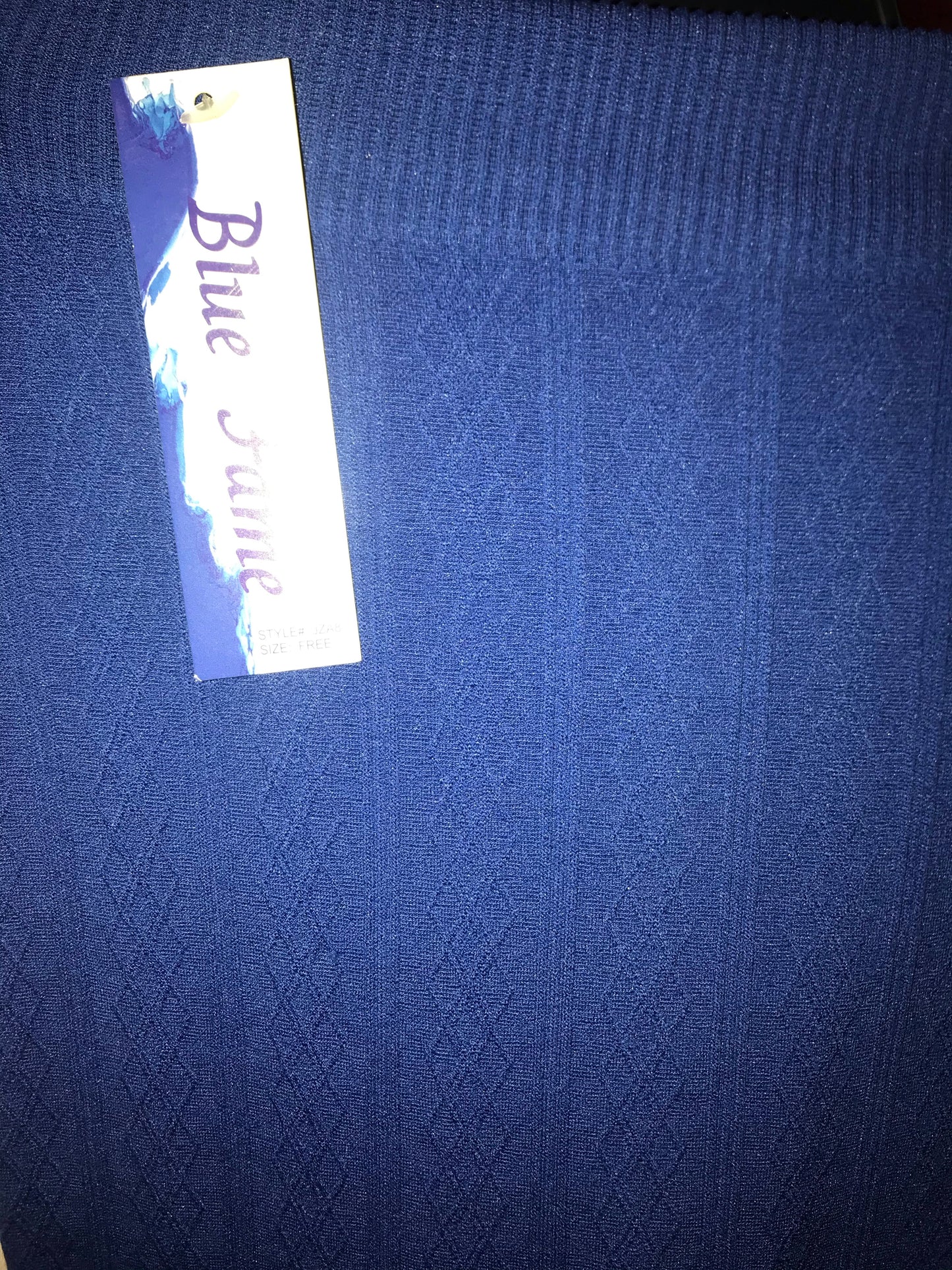 Blue Fame Legging Patterned Royal Blue