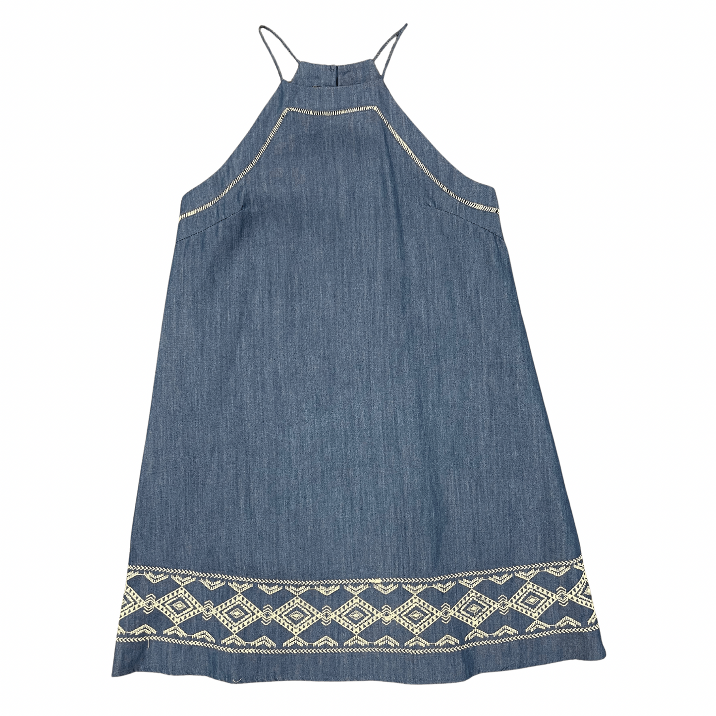 J.O.A. Tribal Embroidered Denim Dress (S-L)