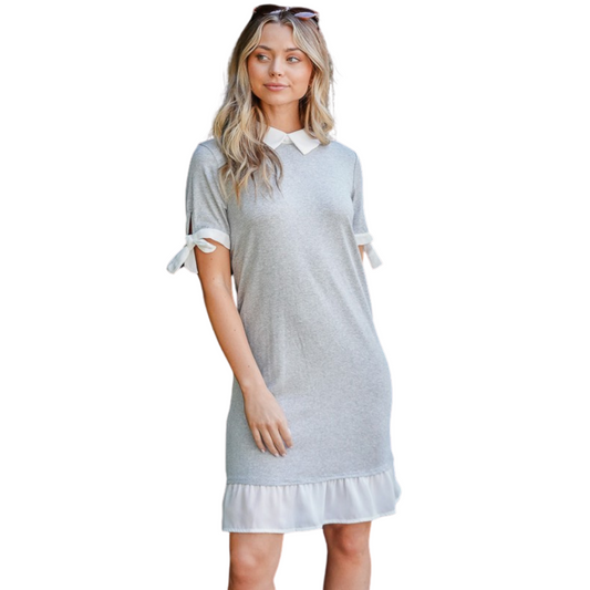 Misia Knit Midi Dress With Pop Out Coll (S-XL)