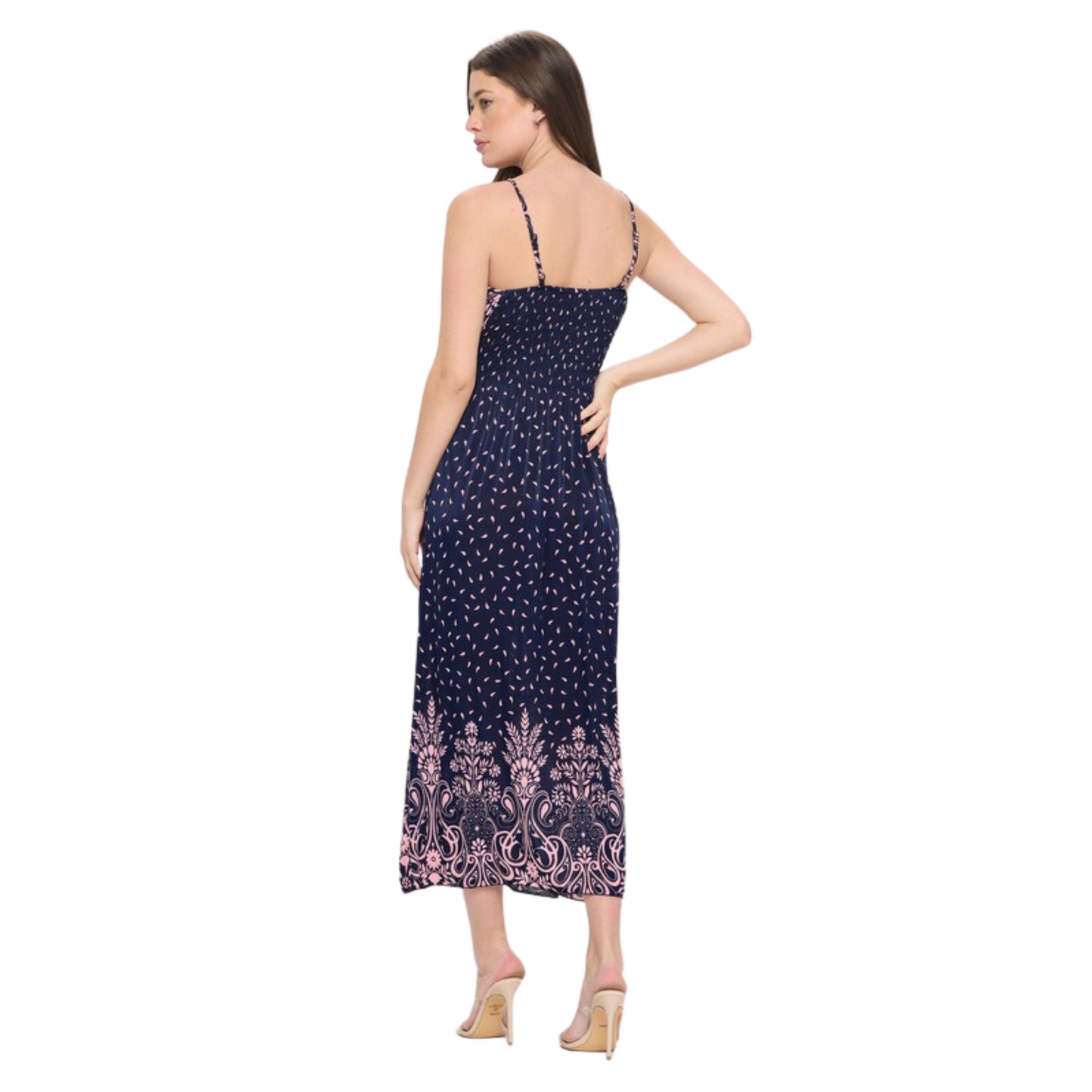 C-Mode Floral Maxi Dress W/Adjustable Straps (3 Colors! S-L)