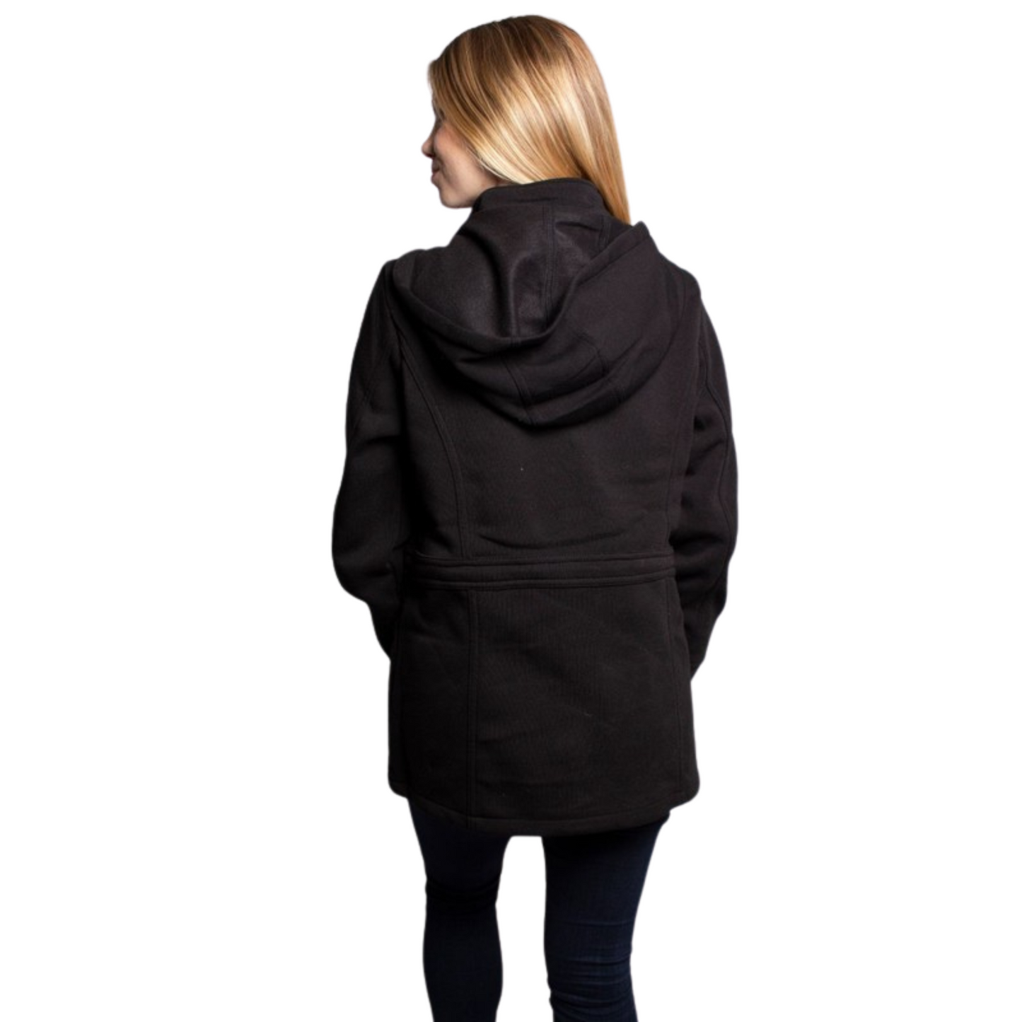 Miss Lily Black Hoodie Jacket With Pockets (S-XL)