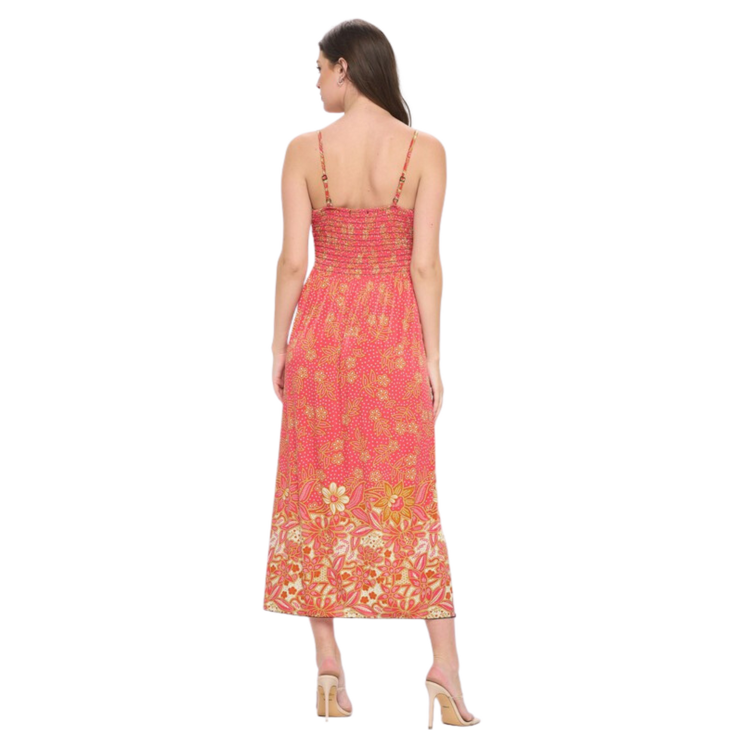 C-Mode Floral Maxi Dress W/Adjustable Straps (3 Colors! S-L)